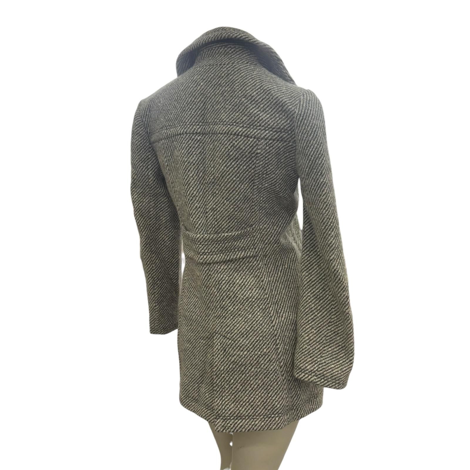 186005 BURBERRY BLUE LABEL バーバリーブルーレーベル ピーコート 36