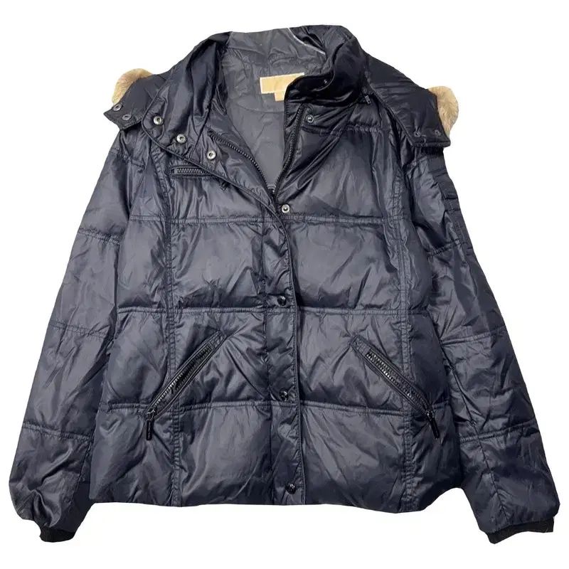 マイケル・コース ブラック フード ファー ダウン M/M - メルカリ