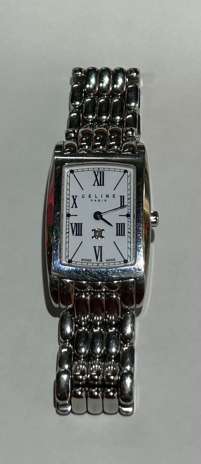 電池交換済】CELINE セリーヌ レディース腕時計 クォーツ スイス製
