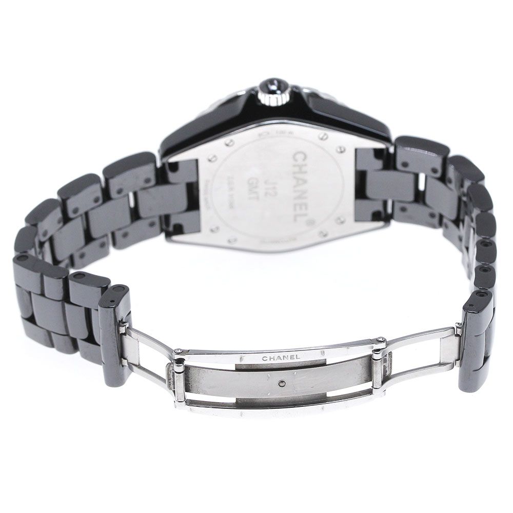 シャネル CHANEL H3102 J12 GMT 黒セラミック 自動巻き メンズ 良品