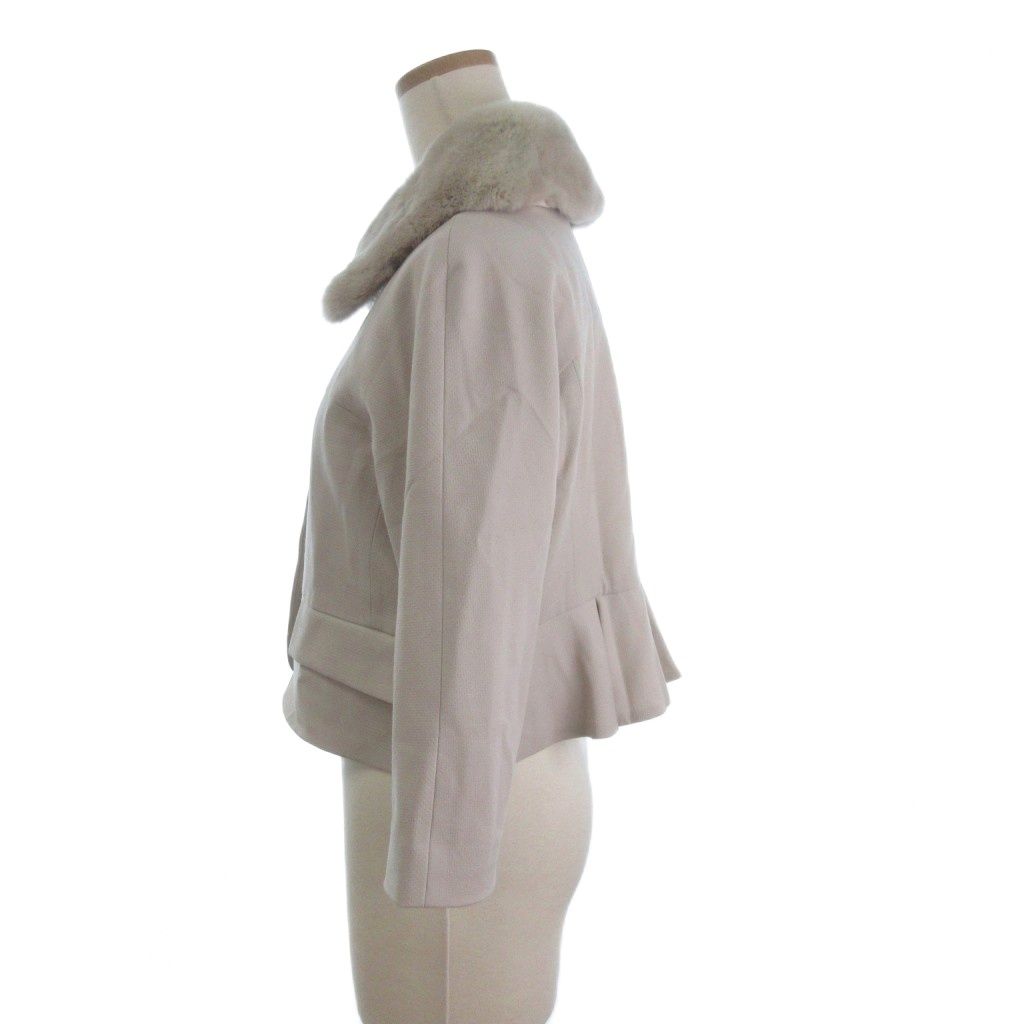 グレースクラス GRACE Class ジャケット ブレザー ファー付き ベージュ