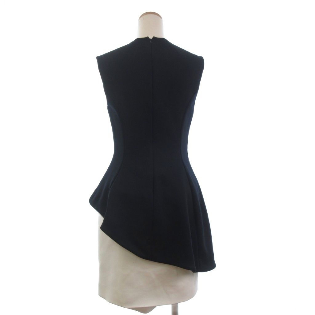 ヨーコチャン YOKO CHAN ワンピース ひざ丈 ノースリーブ 切替 ダーク