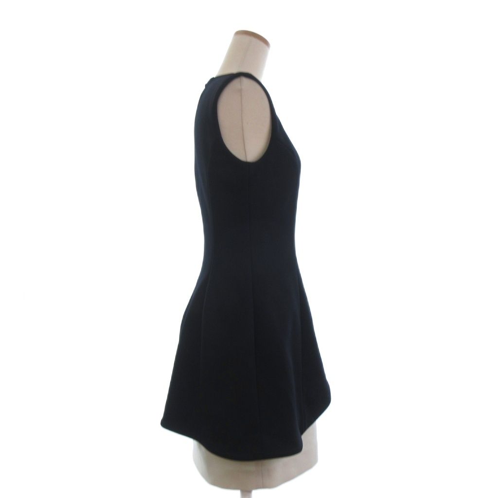 ヨーコチャン YOKO CHAN ワンピース ひざ丈 ノースリーブ 切替 ダーク