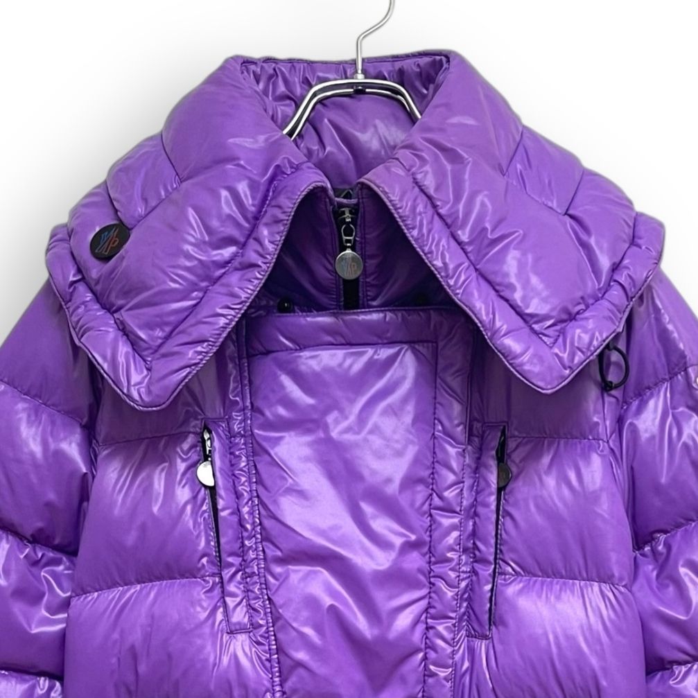 MONCLER パープル ダウンジャケット 中古・古着通販】MONCLER (モンクレール) ダウンジャケット パープル