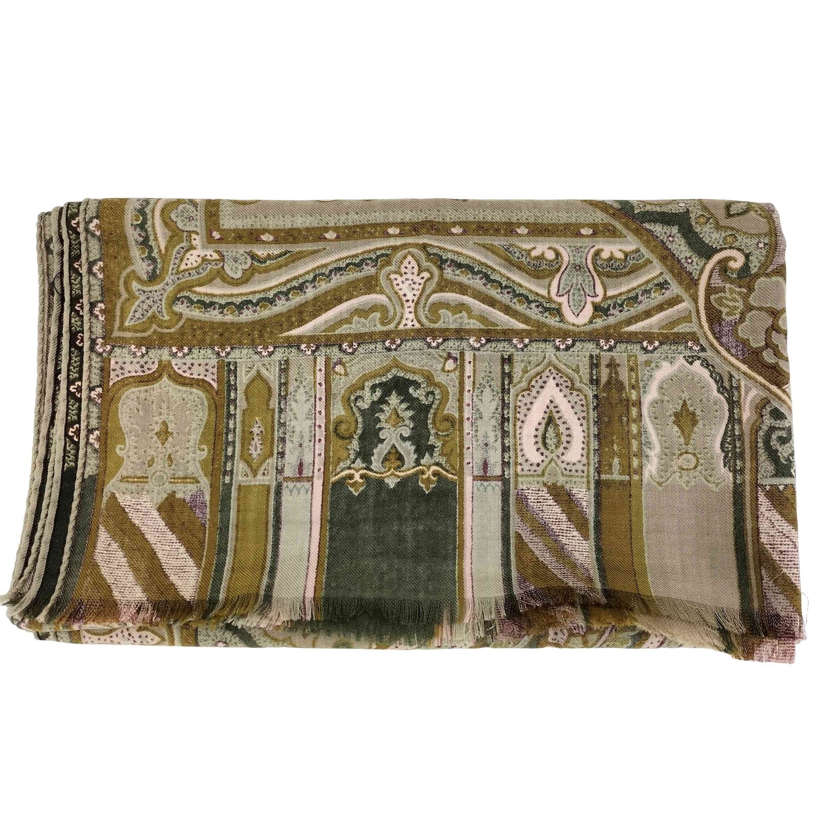 K390 新品未使用 エトロ イタリア製 大判 スカーフ ベージュ レディース K390 新品未使用 エトロ イタリア製 大判 スカーフ ベージュ