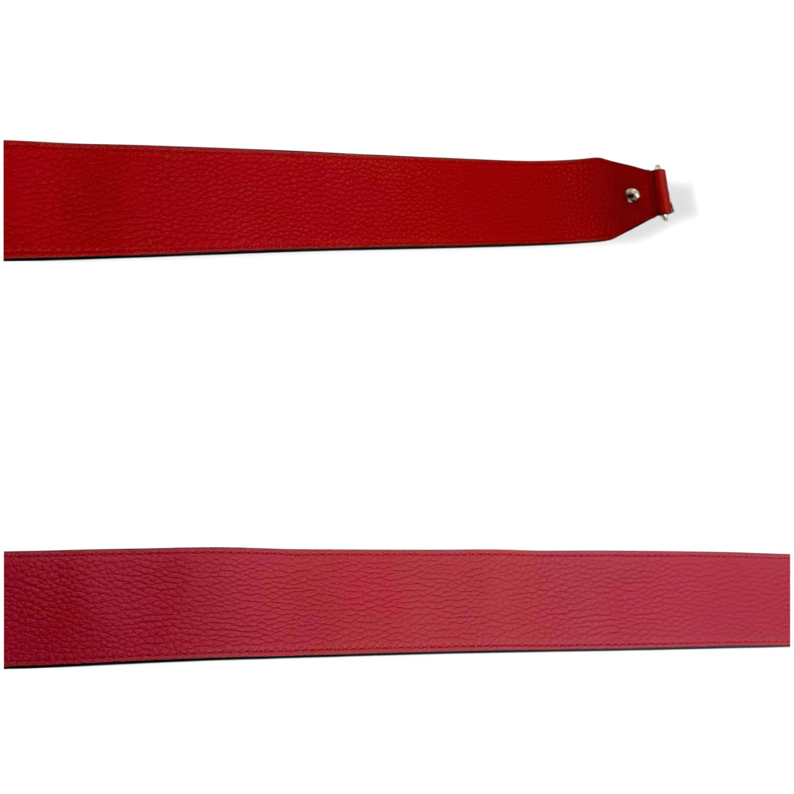 新品同様 ルイヴィトン ショルダーストラップ ロゴ レッド ブルー 斜め