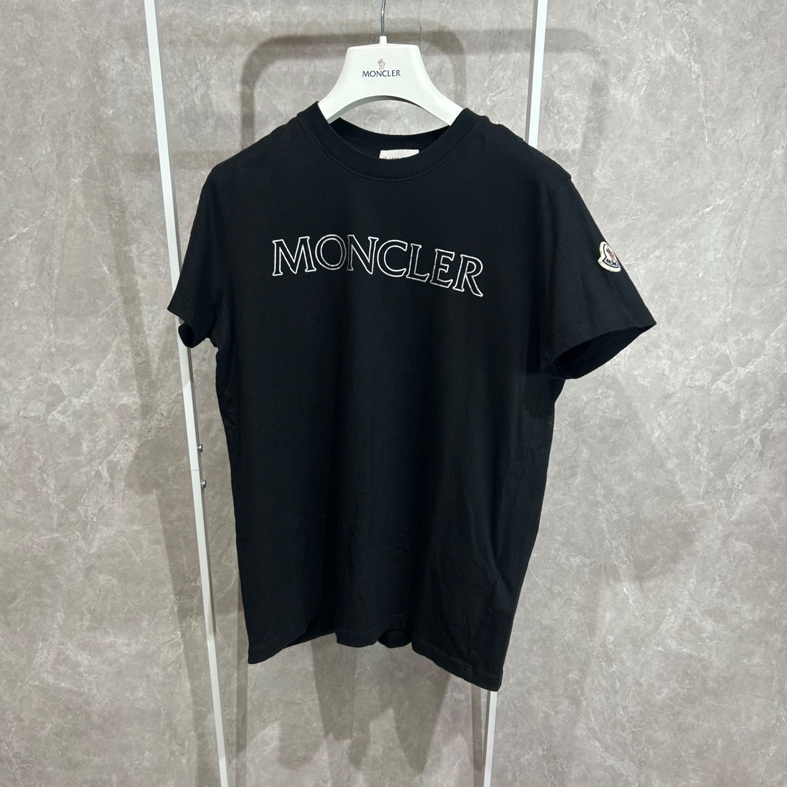 MONCLER モンクレール 半袖 Tシャツ ブラック黒M - メルカリ