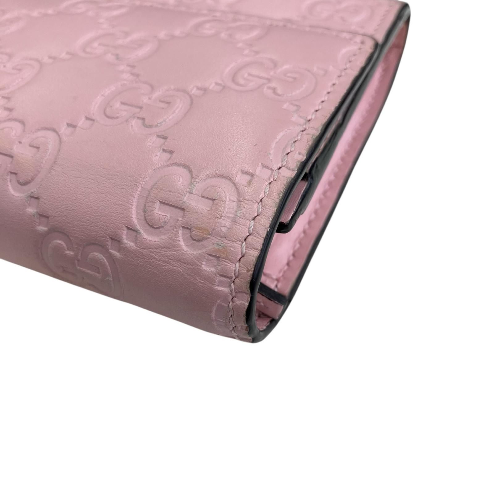GUCCI ピンク 長財布 中古・古着通販】GUCCI (グッチ) 長財布 ピンク｜ブランド・古着通販
