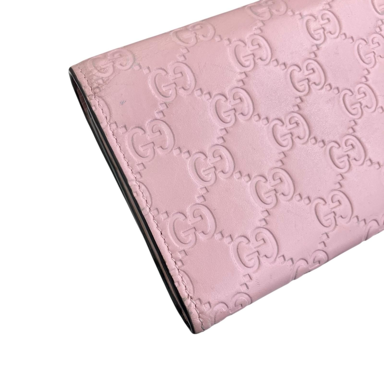 GUCCI ピンク 長財布 186005 現状品 GUCCI グッチ 長財布 グッチシマ 548055 ピンク