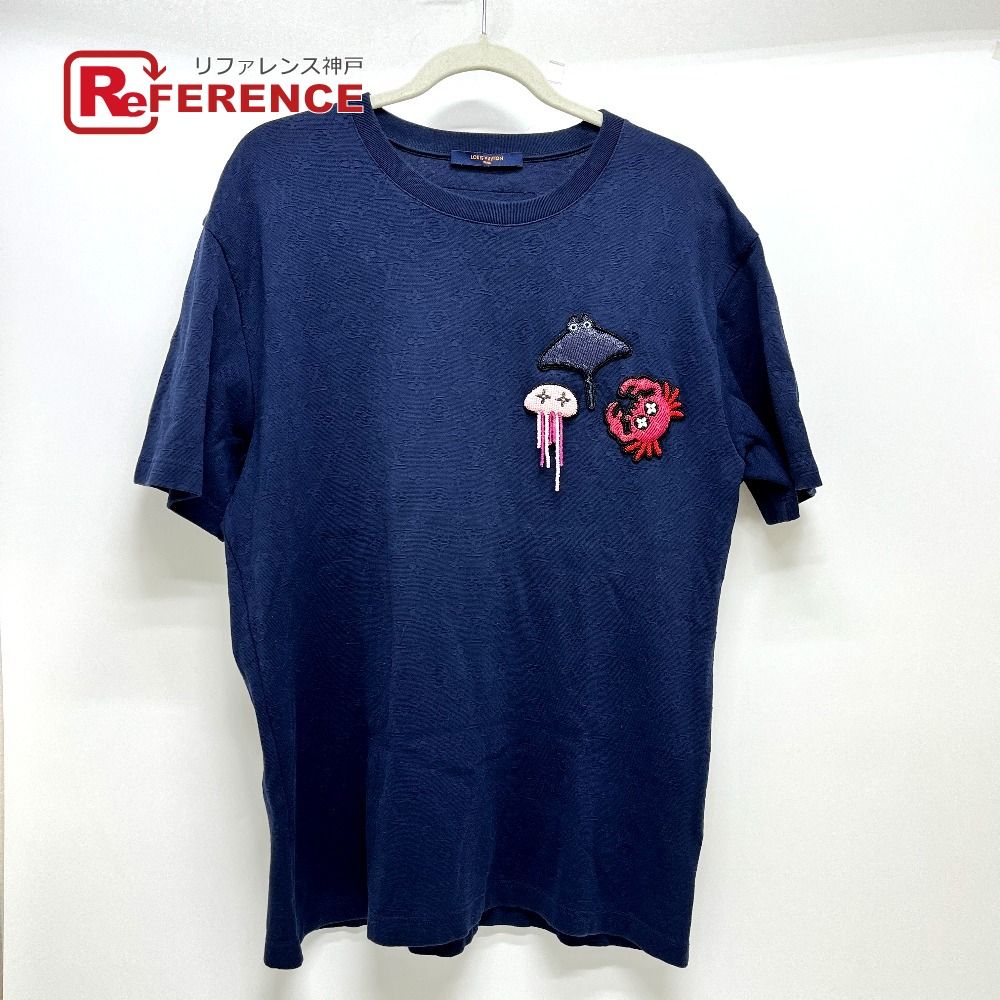 LOUIS VUITTON　ビーズアニマルアンドモノグラムTシャツ　メンズL ルイ・ヴィトン「ビーズアニマルアンドモノグラムTシャツ