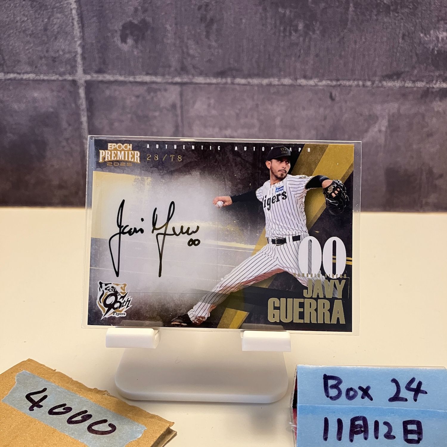 2025 Epoch Premier ハビーゲラ Javy Guerra 28/78 直筆サインカード