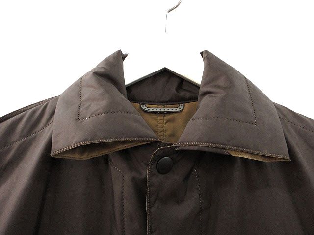 プリーツプリーズ PLEATS PLEASE ロング コート 3 ブラウン 茶 ヒート