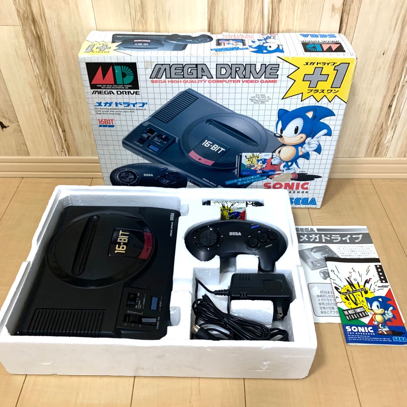 ソニック　ザ・ヘッジホッグ メガドライブ 動作品】セガ メガドライブ プラスワン 16BIT ソニックザヘッジホッグ