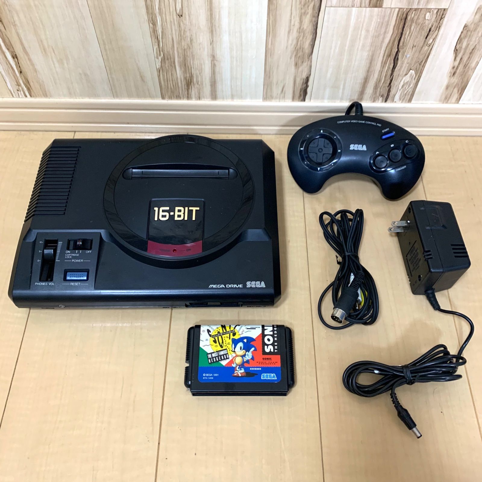 動作品】セガ メガドライブ プラスワン 16BIT ソニックザヘッジホッグ