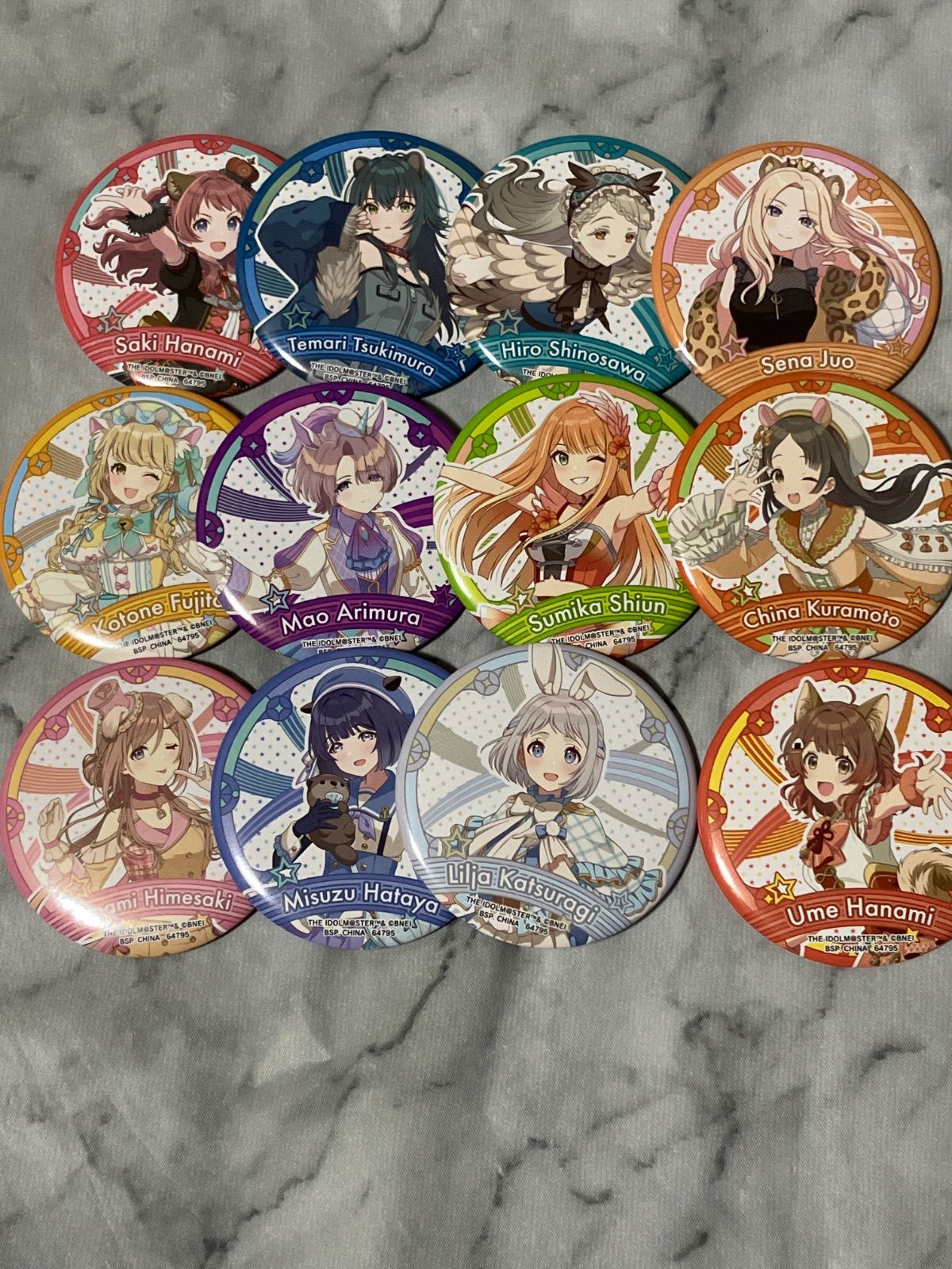 学園アイドルマスター 缶バッジ 一番くじ O賞 全12種セット