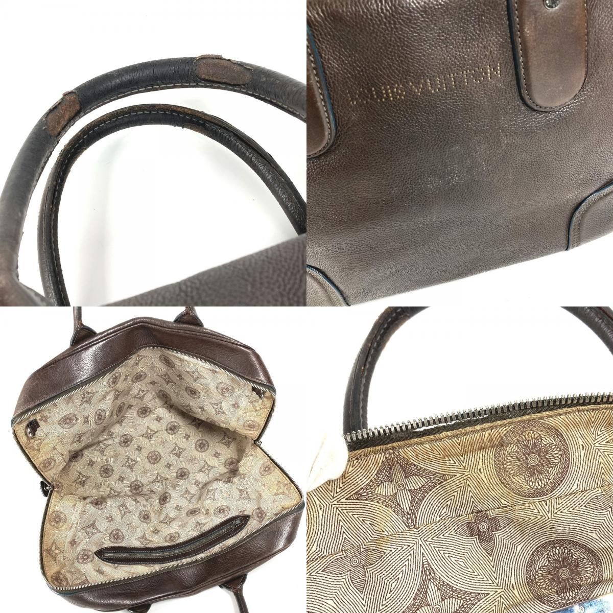 ルイヴィトンキャニオン ビジネスバッグユタレザー マロン ダーク