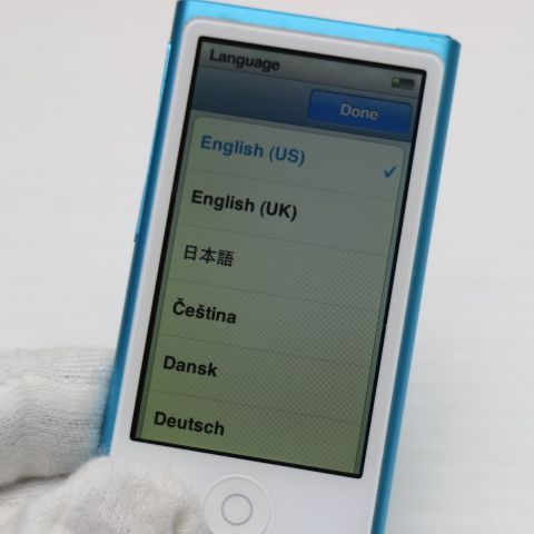 超美品 iPod nano 第7世代 16GB ブルー 即日発送 MD477J/A MD477J/A