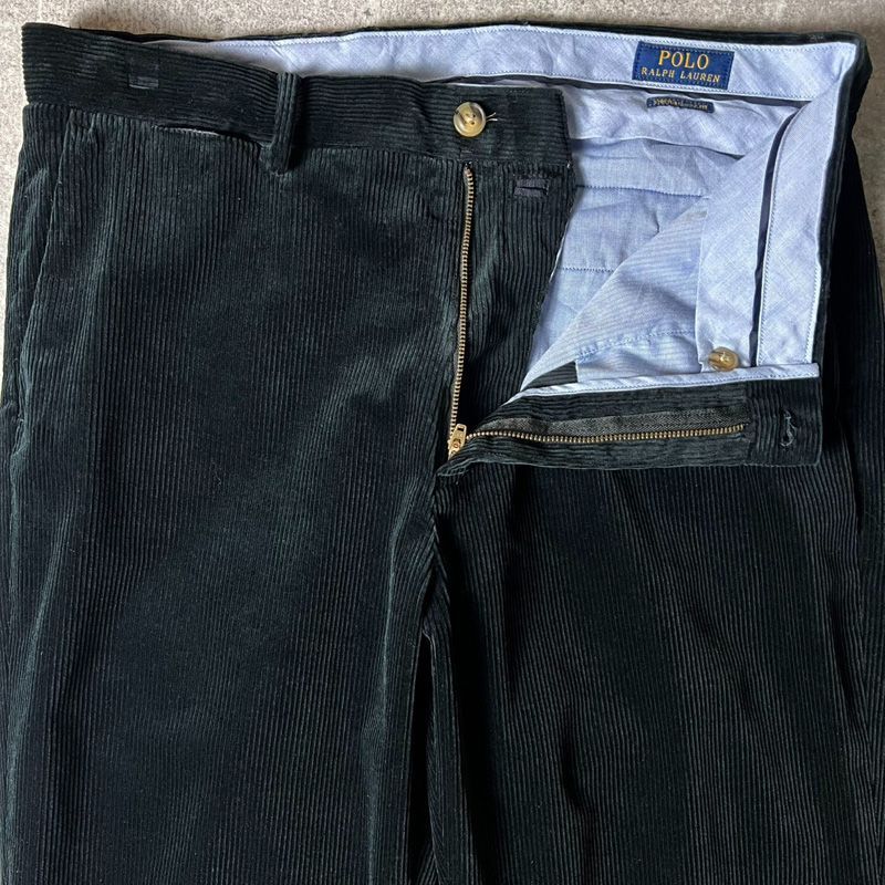 POLO RALPH LAUREN ノータック 太畝 コーデュロイ パンツ 34 30 / ポロ