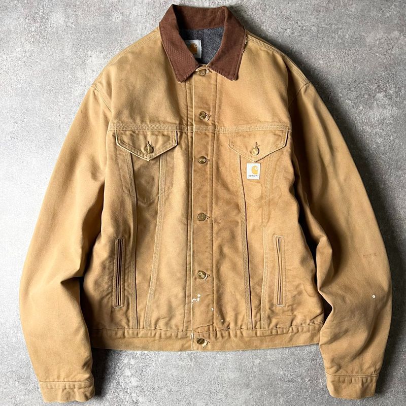 00s Carhartt ブランケット ライナー ダック トラッカー ジャケット