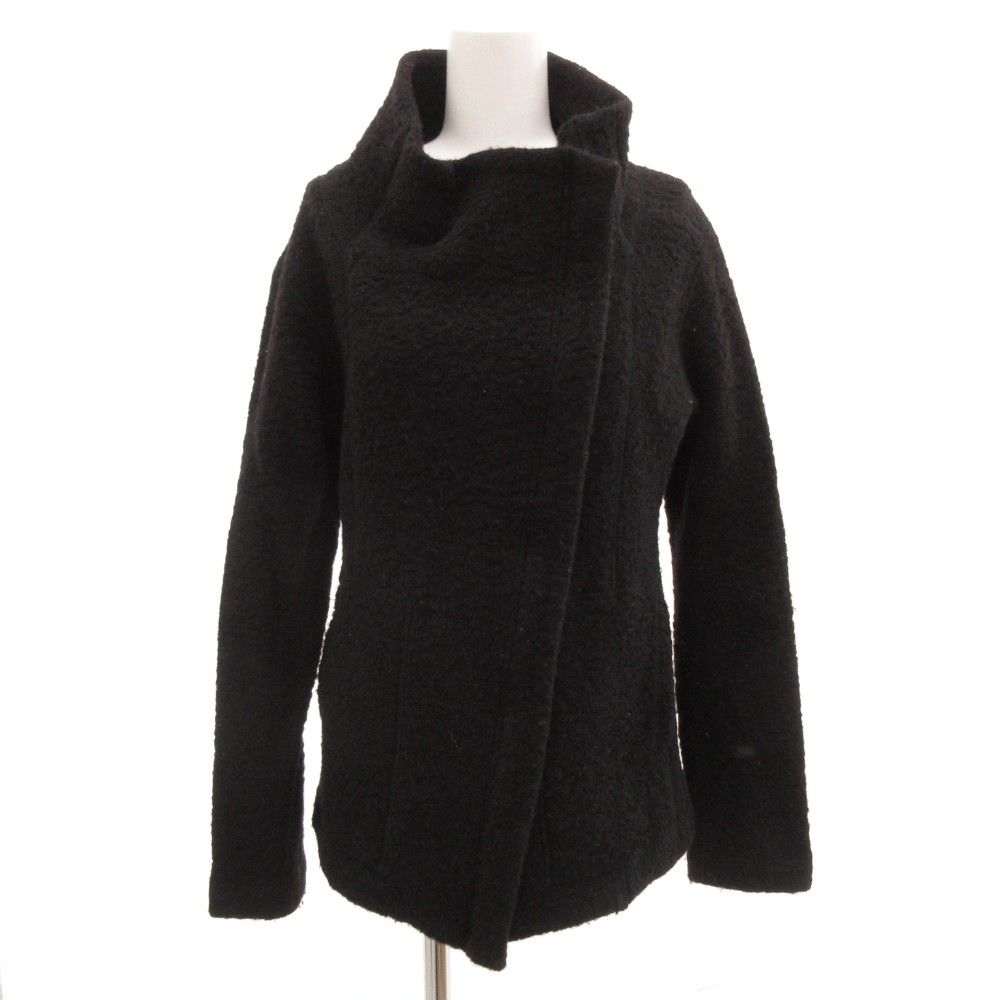 haat issey miyake 黒 特殊生地 立体 ウールジャケット ハート イッセイミヤケ ISSEY MIYAKE ハート Haat ウール ジャケット ダブル