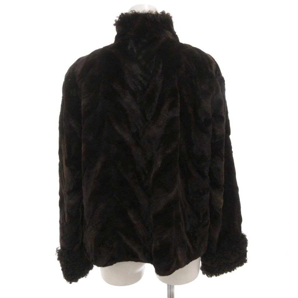 EMBA エンバ シェアードミンク ショートコート ジャケット 毛皮 F 茶