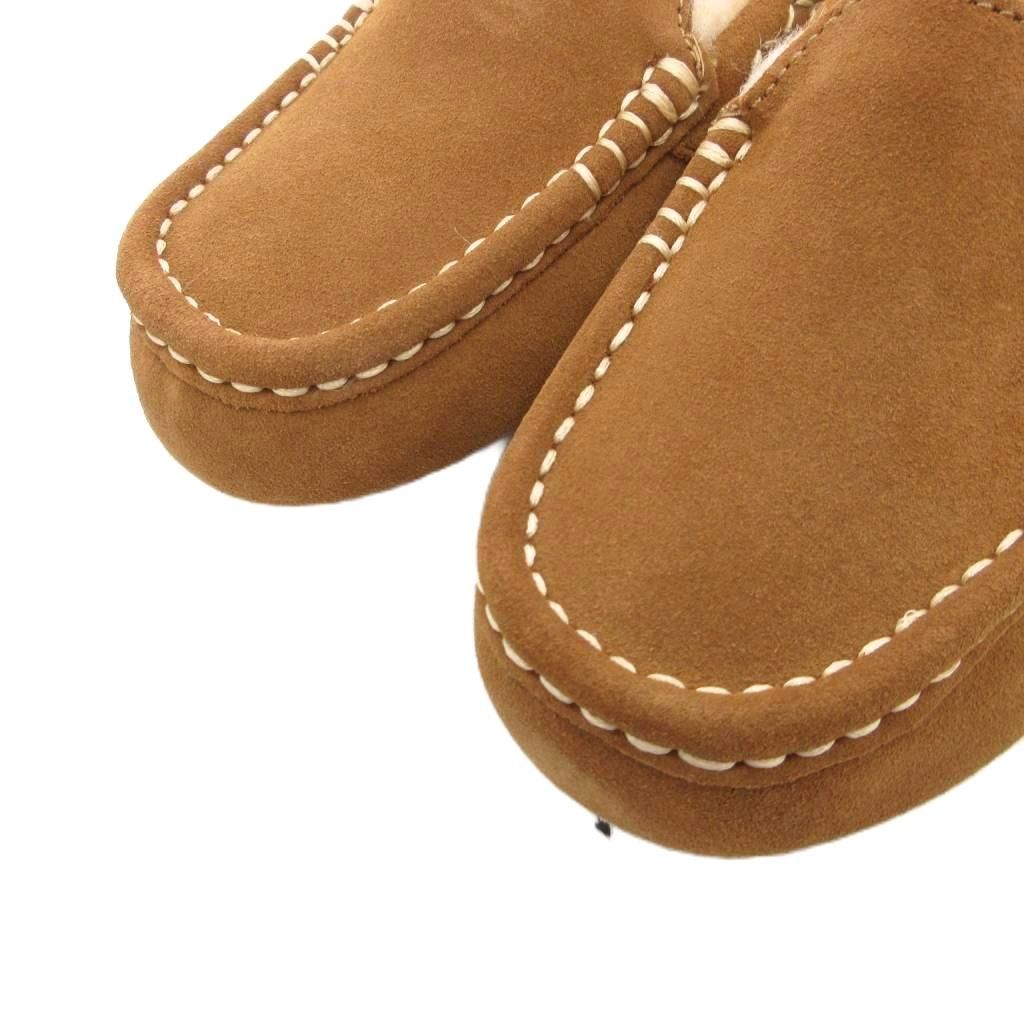 アグ UGG アンスレー モカシン スリッポン スエードレザー 23 茶