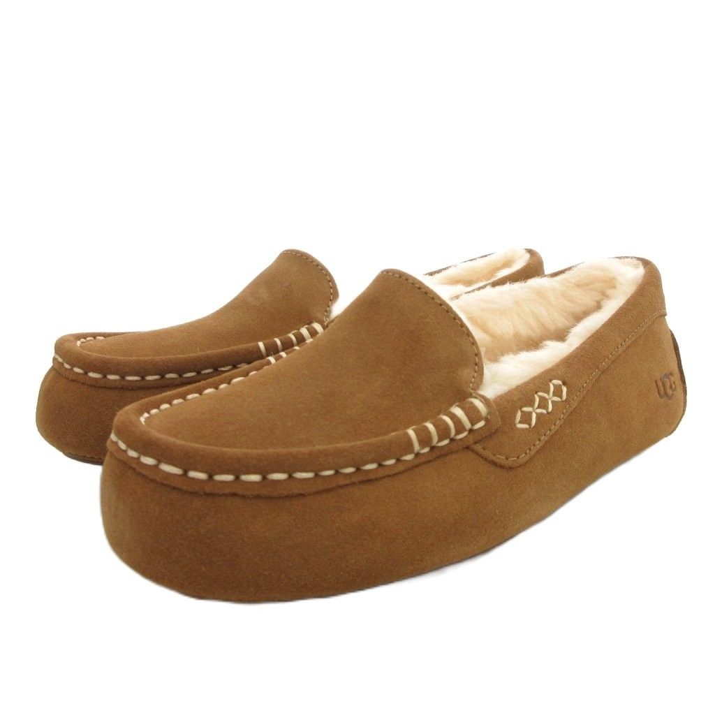 アグ UGG アンスレー モカシン スリッポン スエードレザー 23 茶