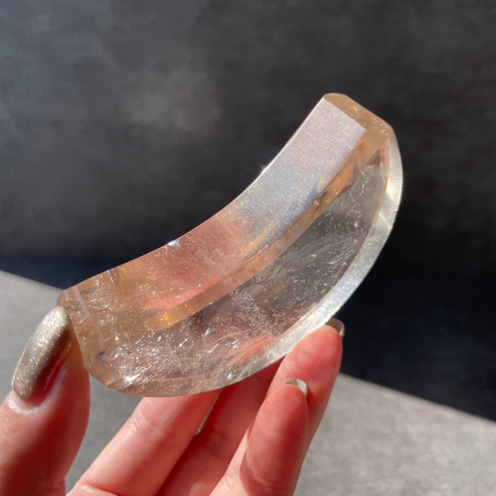 クリアクォーツ ムーン ブラジル ミナスジェライス州産♦︎clear quartz クリアクォーツ|moon