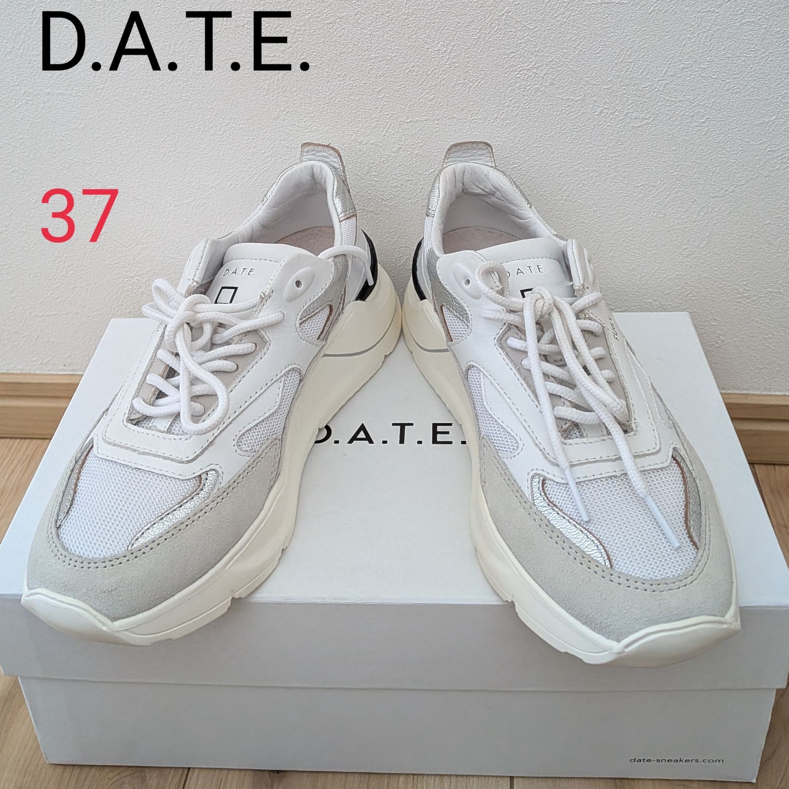 極美品・箱付】D.A.T.E. デイト FUGA フーガ 厚底 ダッドスニーカー 37