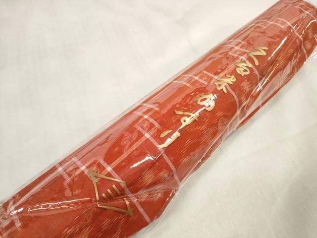 着物 反物 久留米かすり シルケット 立花 民芸織 綿100% 未使用品 960 平和屋着物○久留米絣 反物 着尺 シルケット 立花 民芸織 蜀江花文