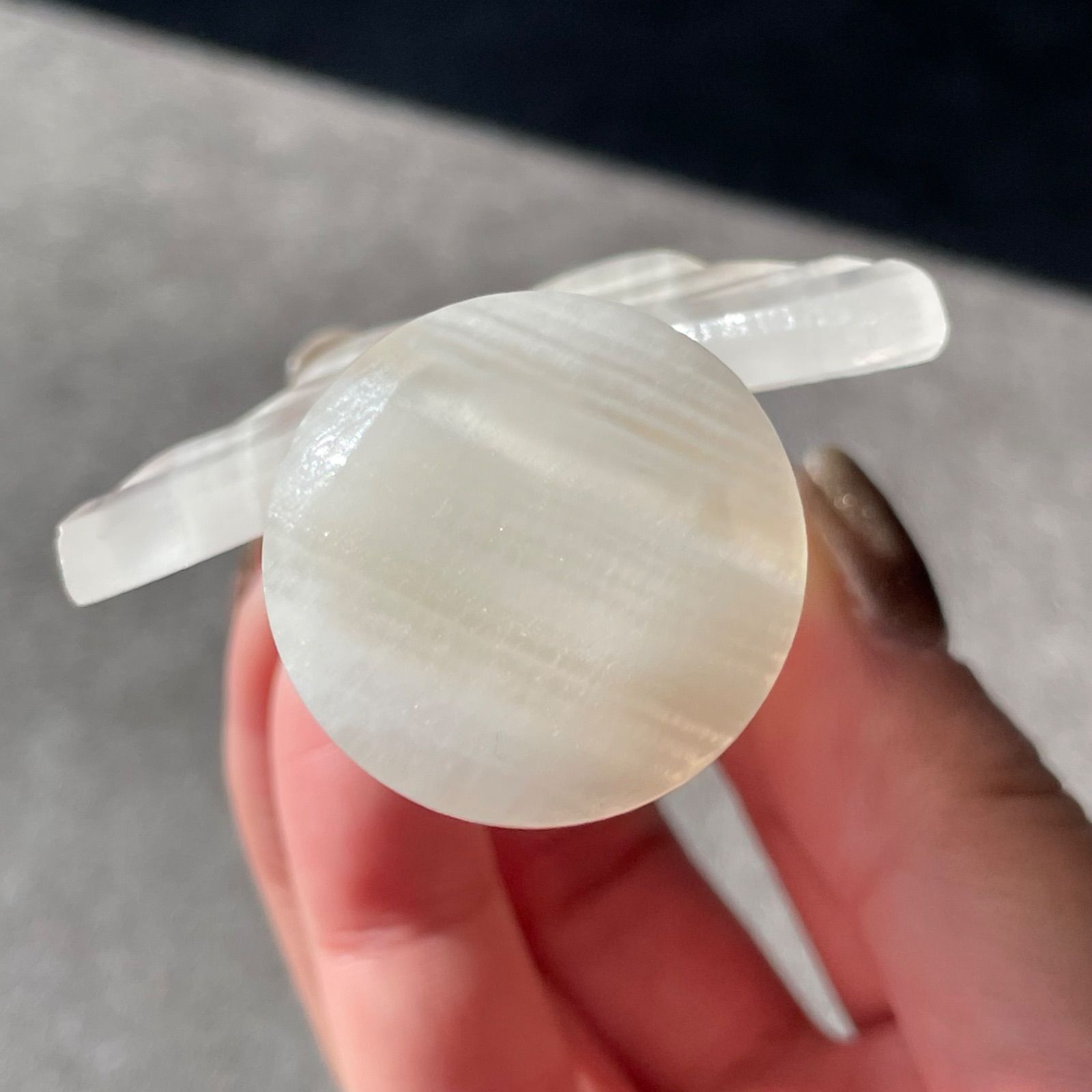 天然石 ホワイトオニキス.エンジェルシニカ White Onyx ホワイトオニキス|angel 天使|天然石 パワーストーン 鉱物