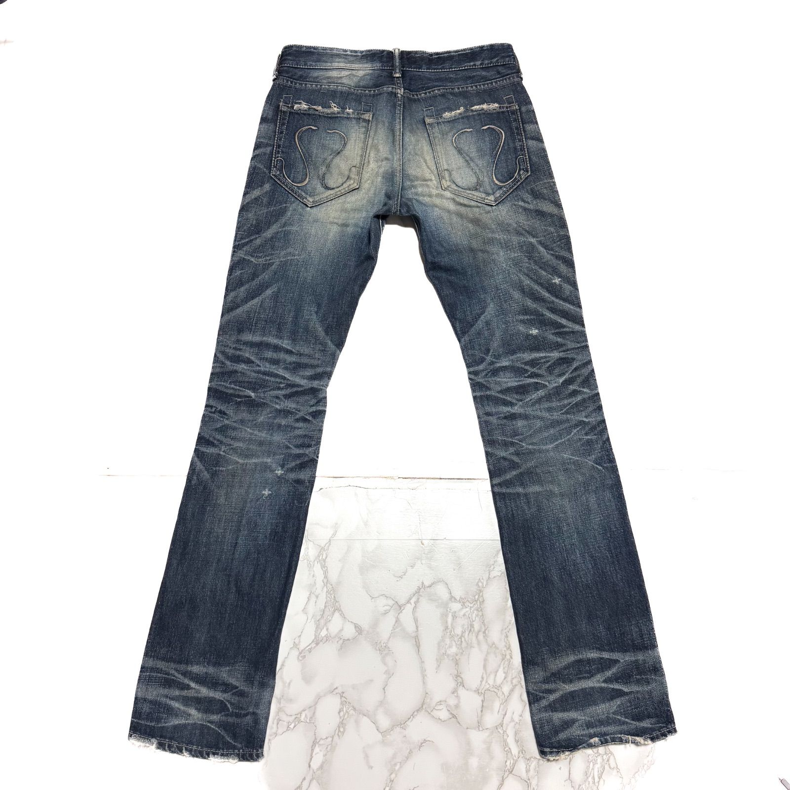 希少【CIVARIZE】y2k 00's archive/鬼髭 スプラッシュ/ダメージ加工