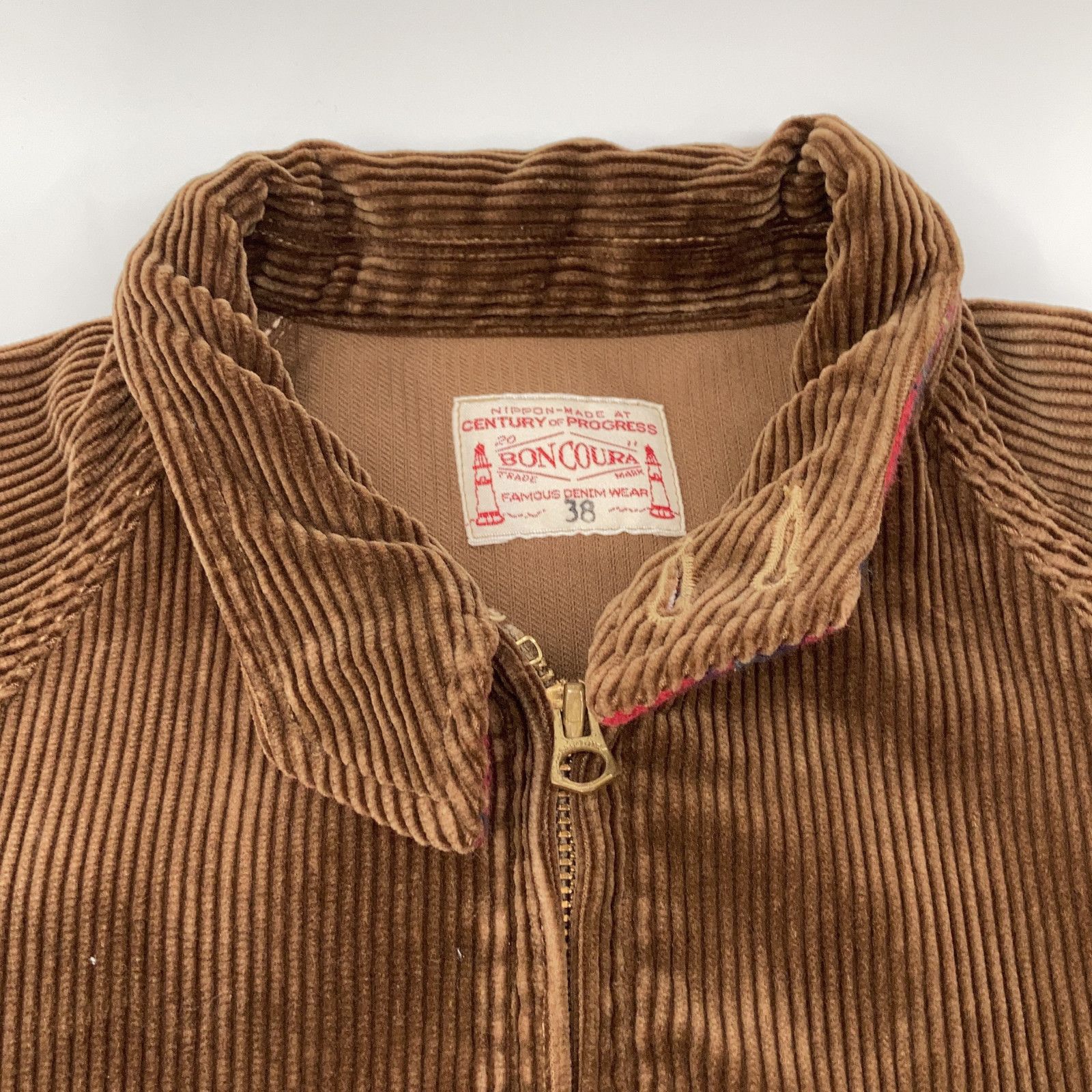 BONCOURA ボンクラ ﾌﾞﾗｳﾝ 太畝 ｺｰﾃﾞｭﾛｲ ｺｰﾙ天 Dog Ear Jacket 8 Wale