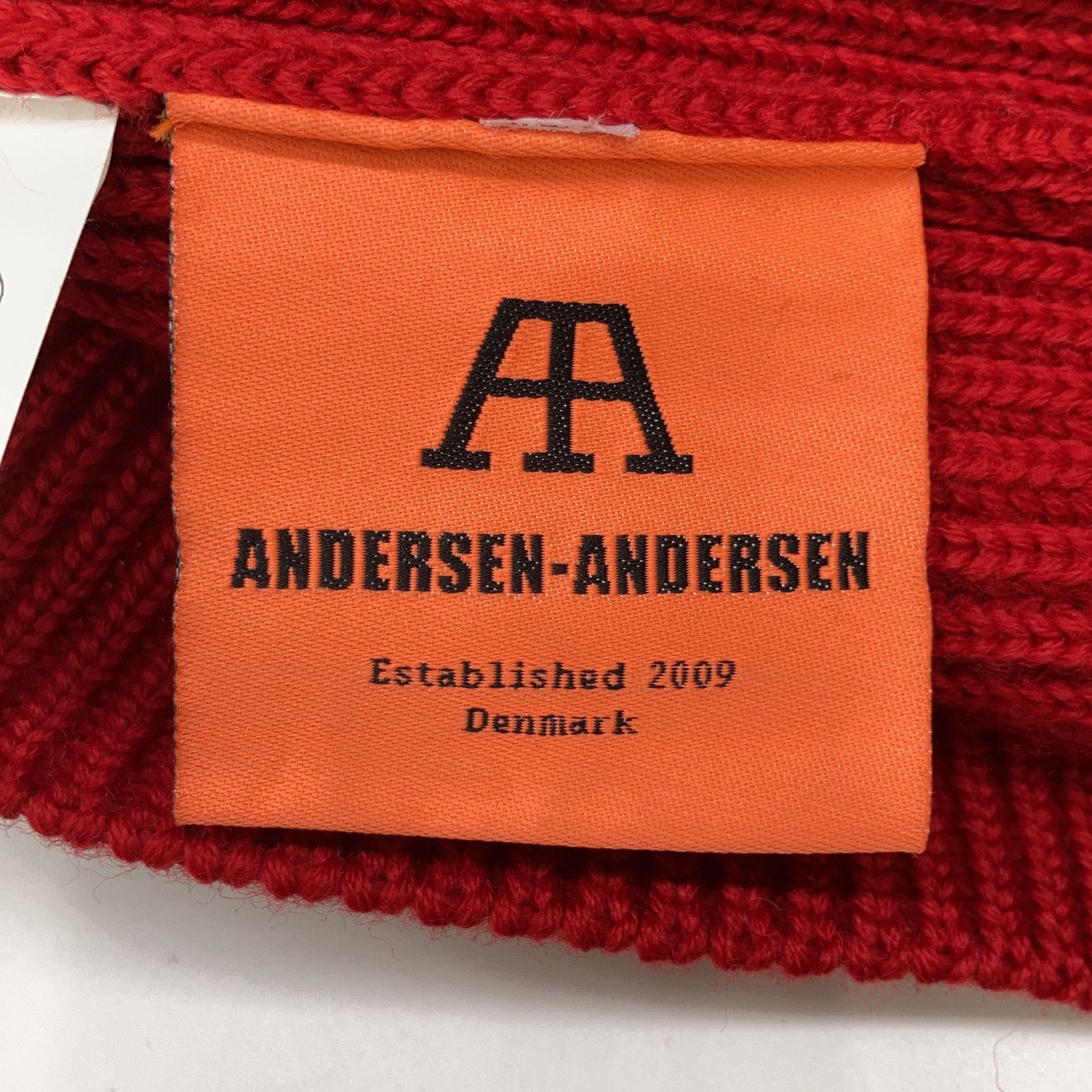 Andersen-Andersen アンデルセンアンデルセン ｲﾀﾘｱ製 ﾚｯﾄﾞ ｳｰﾙ100