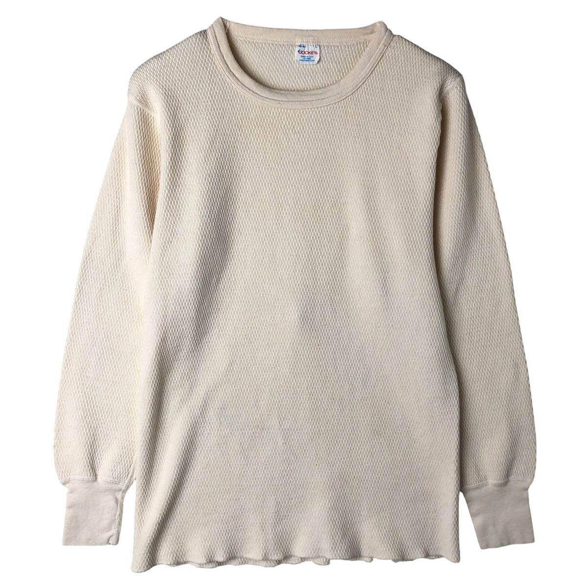 古着 80年代 Jockey サーマルロンT ハニカム USA製 メンズL相当