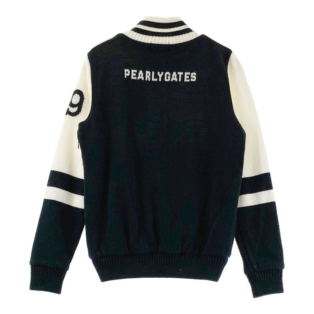 サイズ：1 PEARLY GATES パーリーゲイツ 裏メッシュ ニット ジップ