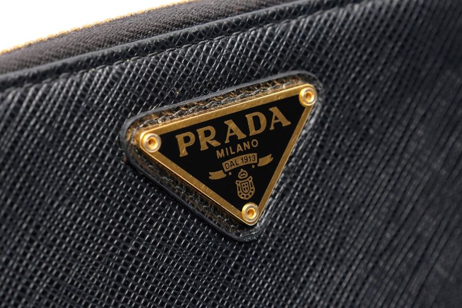 プラダ / PRADA ラウンド ジップ ウォレット / 二つ折り財布 1ML036