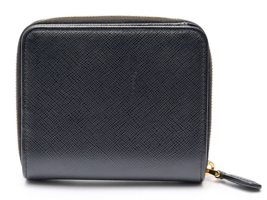 プラダ / PRADA ラウンド ジップ ウォレット / 二つ折り財布 1ML036