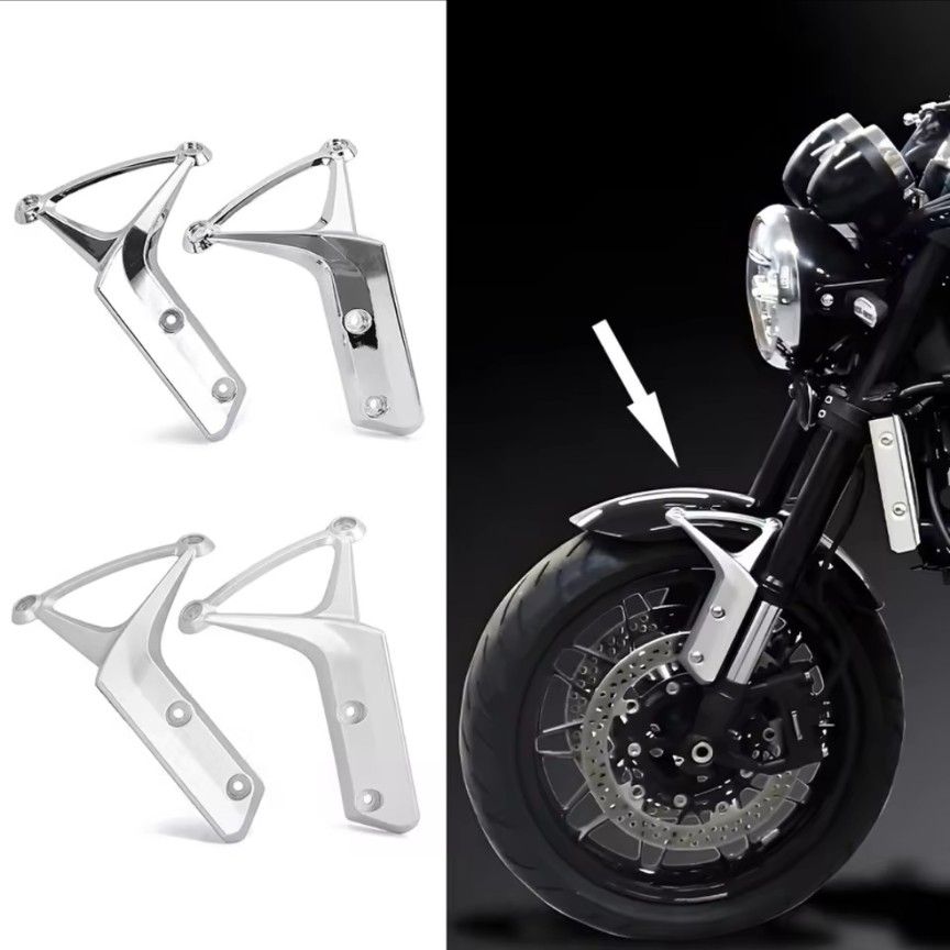 Z900RS フロントフェンダーブラケット 金属製 カーボンブラック