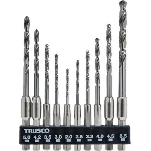 ＴＲＵＳＣＯ 六角軸鉄工ドリル １０本組 T 6 SDN-10 AS