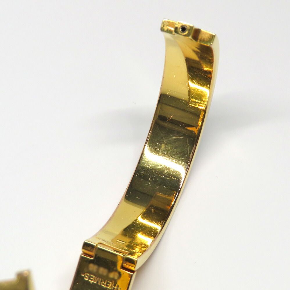 名古屋】エルメス クリッククラックPM ブラック ゴールド金具 H メタル