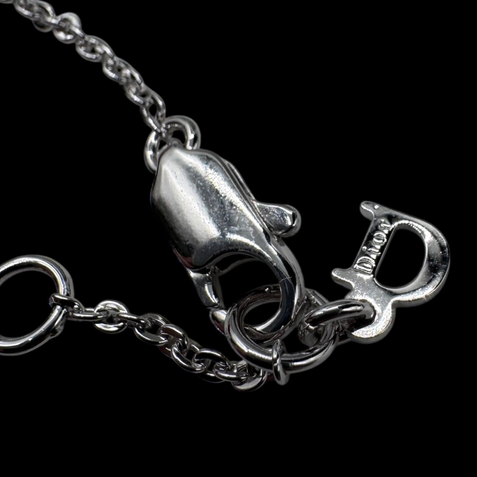 希少 Christian Dior クリスチャンディオール CDロゴ ラインストーン