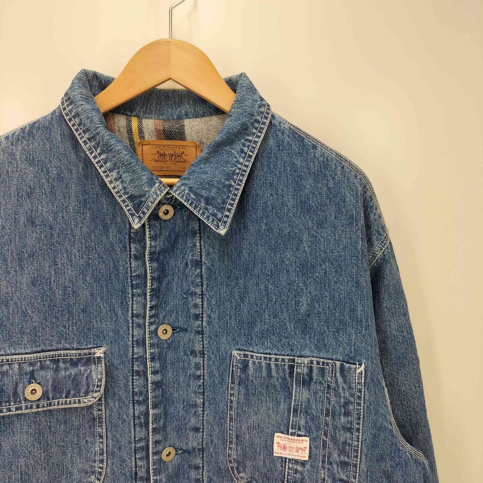 リーバイス Levis 90S 70738-20 裏地ブランケット デニムカバーオール