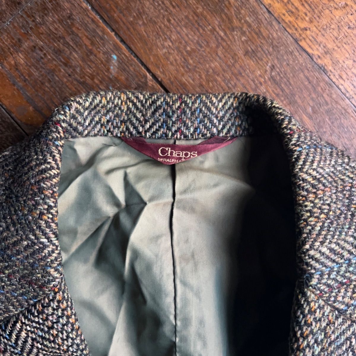 80s CHAPS by Ralph Lauren Tweed Jacket / Ivy Preppy Japan Wool
