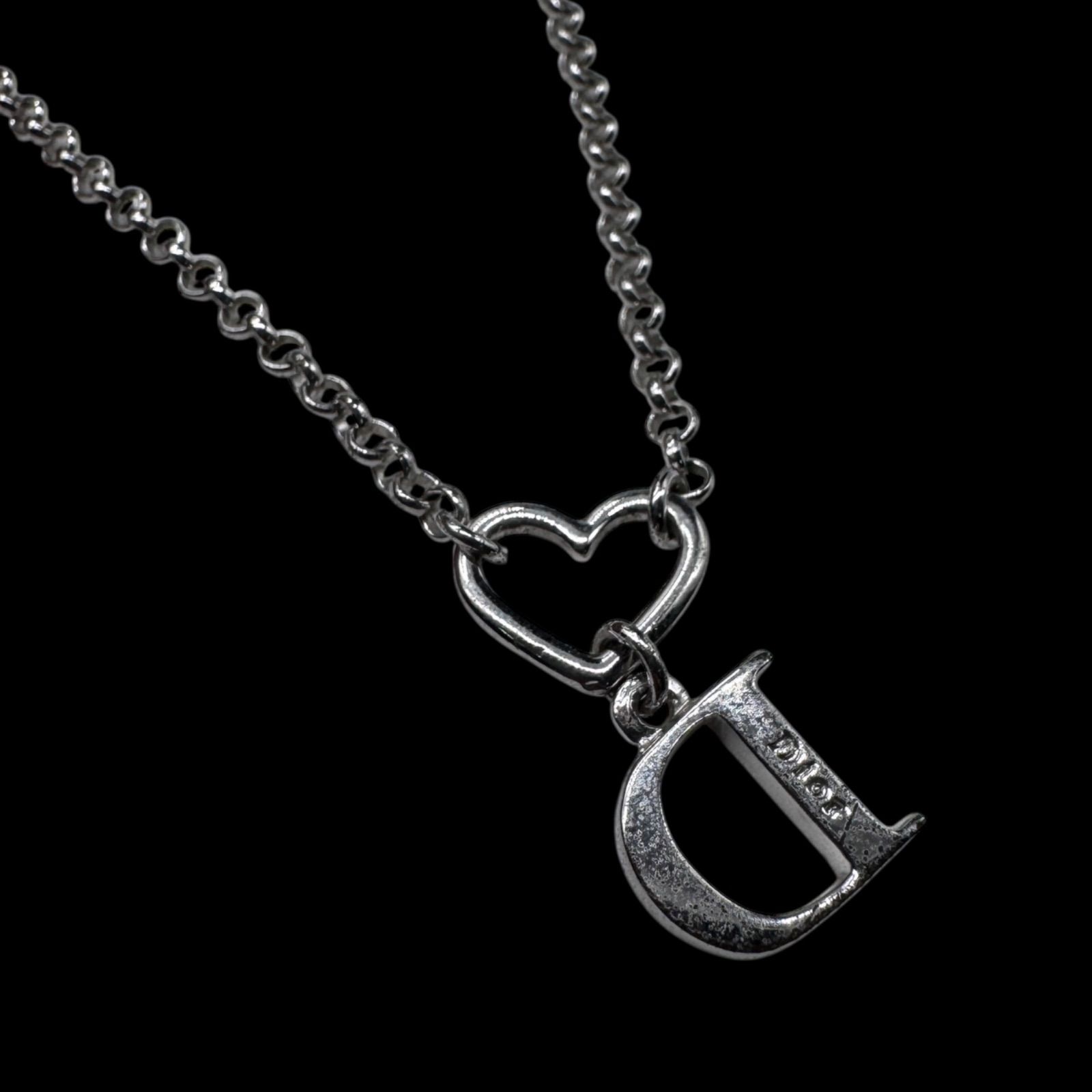 希少 Christian Dior クリスチャンディオール CDロゴ ハートモチーフ