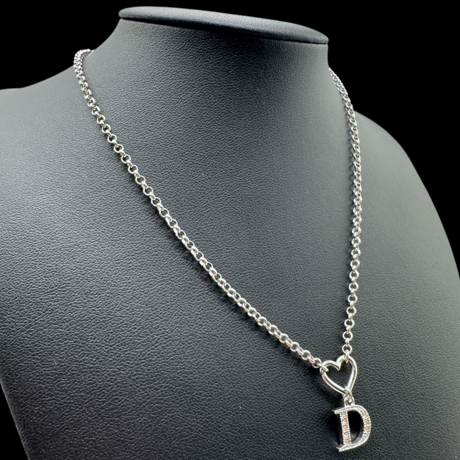 希少 Christian Dior クリスチャンディオール CDロゴ ハートモチーフ