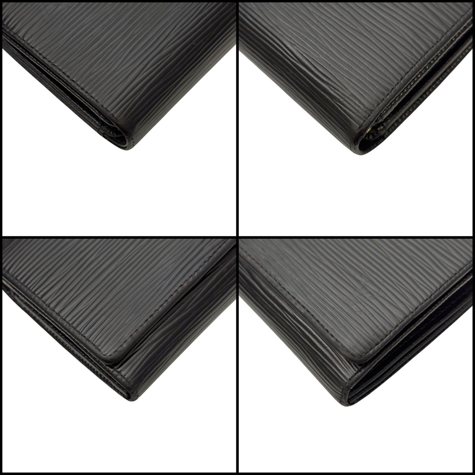 鑑定済み ルイヴィトン ポルトモネ ビエ トレゾール 財布 エピ コンパクト 黒 LOUIS VUITTON ルイヴィトン エピ ポルトモネ ビエ トレゾール L字