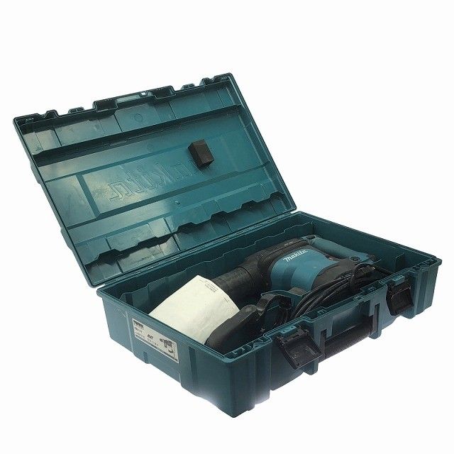 品 makita マキタ 100 V 電動ハンマー HM 1111 C ケース付 SDSマックス コンクリートブレーカー ハツリ機 はつり機 斫り おまけ付き 121407