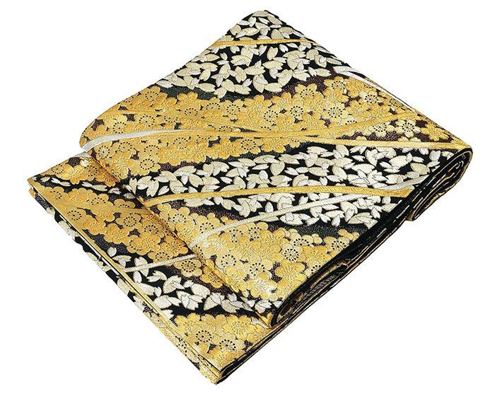 ◾️黒地橘牡丹鶴紋地紋入り正絹◾️金駒金彩加工◾️逸品新品袋帯お仕立て付き◾️フルセット ◾️黒地橘牡丹鶴紋地紋入り正絹◾️金駒金彩加工◾️逸品新品袋帯お