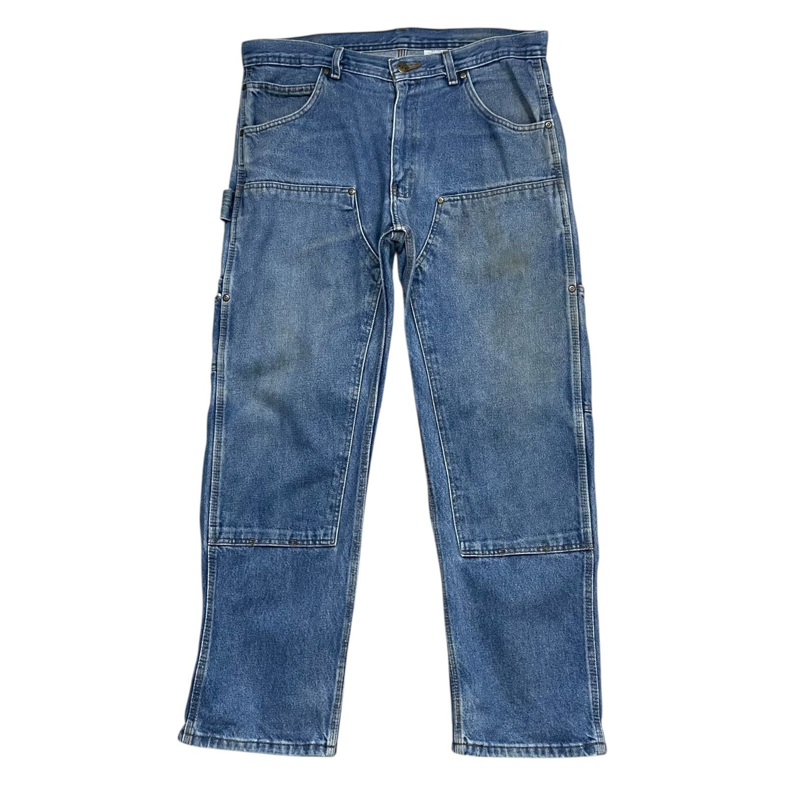 90〜00s Lee デニムペインターパンツ ペンキ フェード メキシコ製 38 90〜00s Lee デニムペインターパンツ ペンキ フェード メキシコ製 38